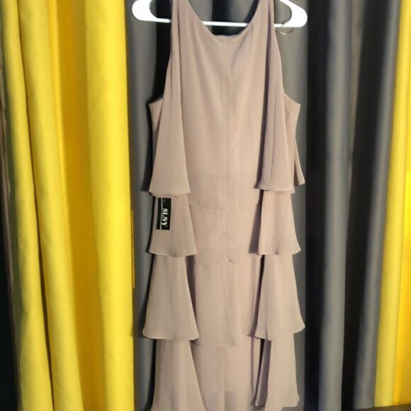 SLNY Sleeveless Chiffon Tier Shift Dress size 18 - Picture 4 of 5
